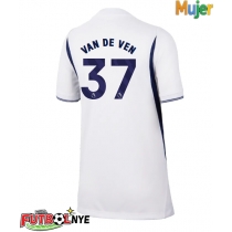 Camiseta Tottenham Hotspur Micky van de Ven #37 Primera Equipación para mujer 2026-27 manga corta